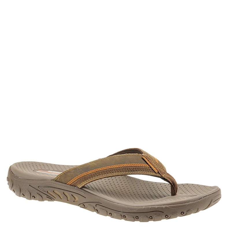 Skechers Men's Reggae-cobano Flip Flops, Brown Brown Brn, 10 UK