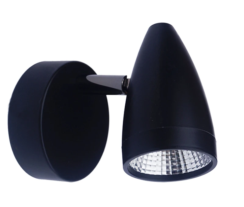 Light Prestige Cortino 1 kinkiet, Plastic, Integrated, 5 W, Black, 14.6 x 10 x 13 cm - Image 1
