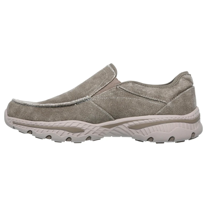 Skechers Men's Relaxed Fit-Creston-Moseco Moccasin, Taupe, 7 M US