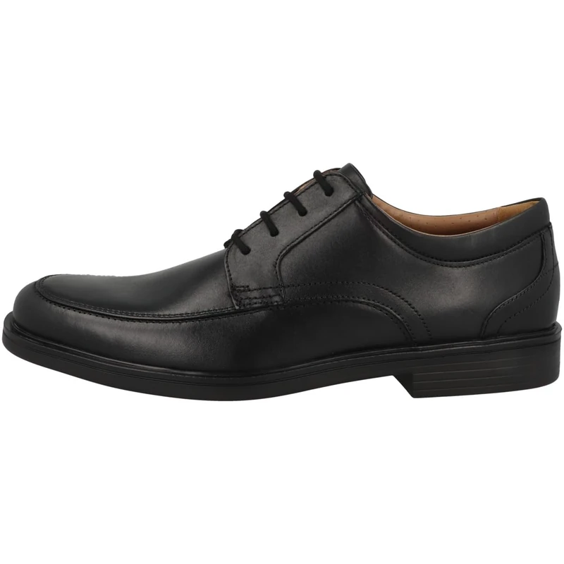 Clarks Men's Un Aldric Park Derbys, Black Black Leather, 8.5 UK - Image 1