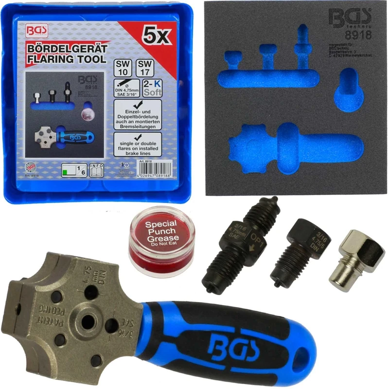 BGS 8918 | Tool Tray 1/6: Flaring Tool | SEA and DIN 4.75 mm (3/16")