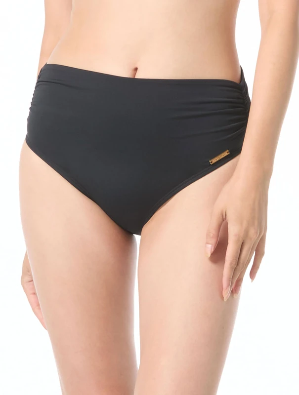 Vince Camuto Women's Convertible High Waist Bikini Bottom Swimsuit, Black, Medium - Image 1