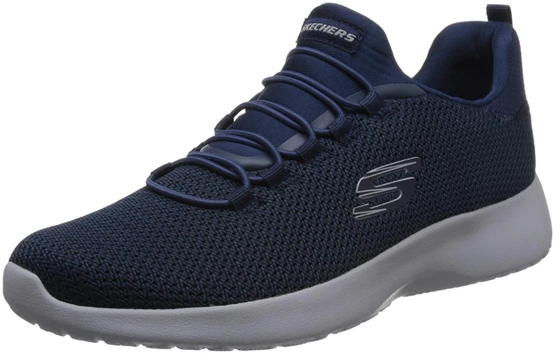 Skechers Men's Dynamight Sneaker, Navy Mesh/Trim, 8.5 UK