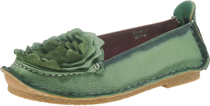 Laura Vita Women's Viviane Moccasins, Green (Vert Vert), 35 EU