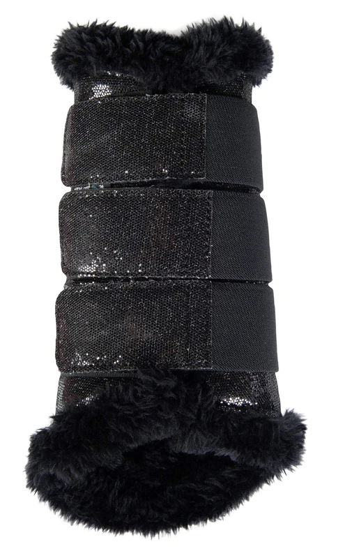HKM Comfort Glitter S 9100 Black Tendon Boots - Image 1