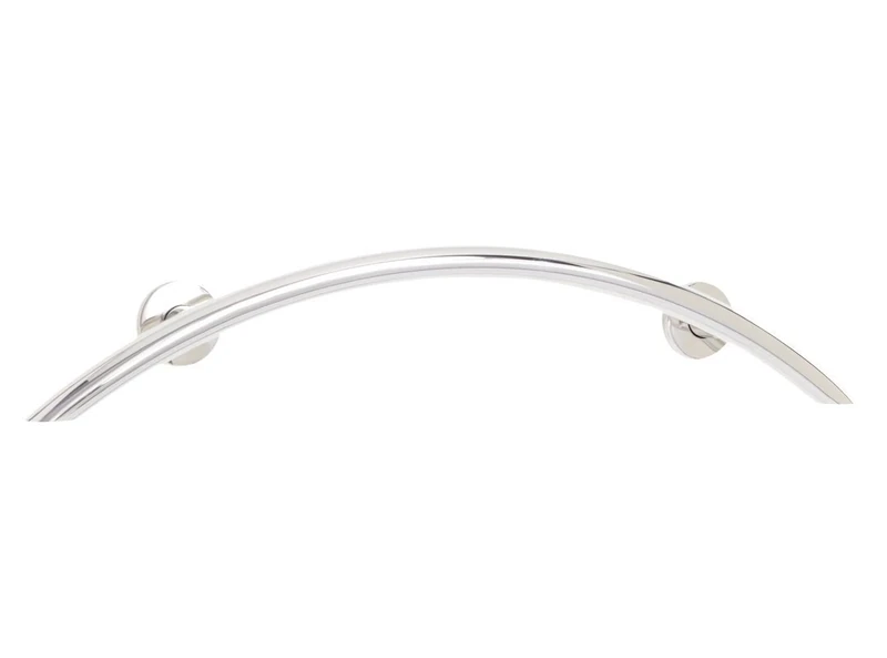 Seachrome Crescent Grab Bar, 30-Inch Stainless Steel, 1 1/4-Inch Diameter with Concealed Flanges, Polished Stainless