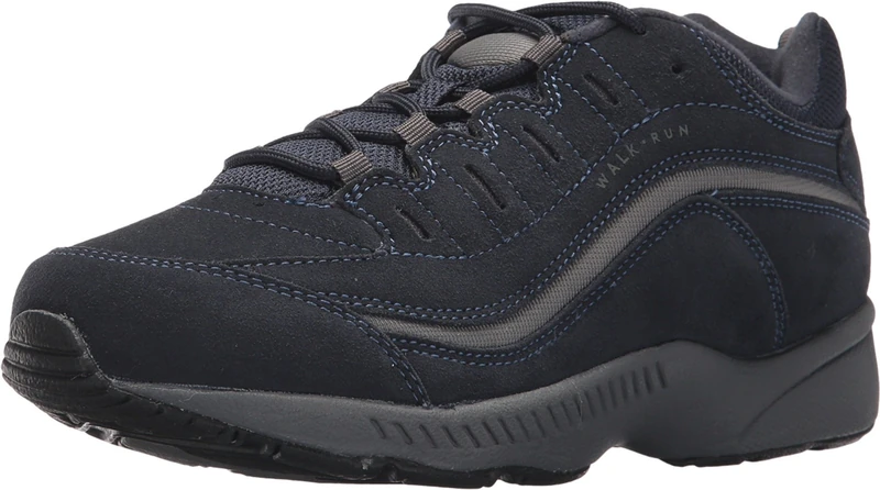 Easy Spirit Women's Romy Sneaker, Navy Suede, 6 UK