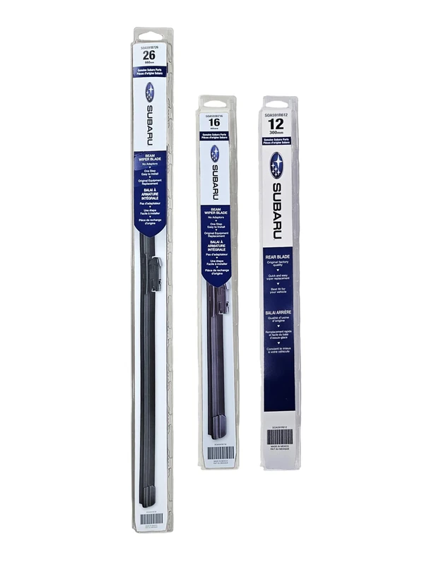 2017-2018 Subaru Impreza Front & Rear Windshield Wiper Blades Set Genuine OEM