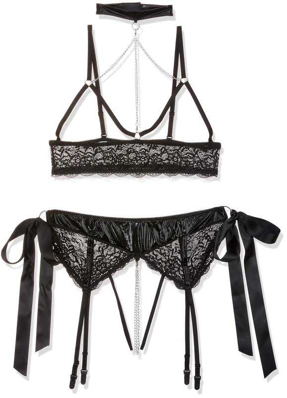 Cottelli Collection Sexy Lingerie Bra Extenders Bondage Set, Medium