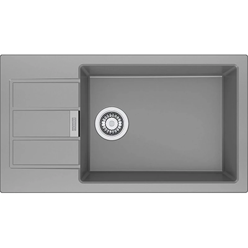 Franke 114.0496.098 Granite Kitchen Sink with a Single Bowl, Grey
