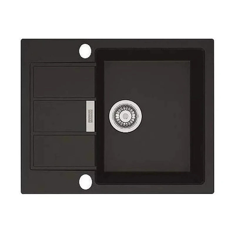 Franke 114.0496.081 Granite Kitchen Sink with a Single Bowl, Onyx