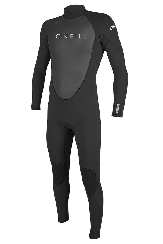 O'Neill Men's Reactor II 3/2mm Back Zip Full Wetsuit, Black, Medium