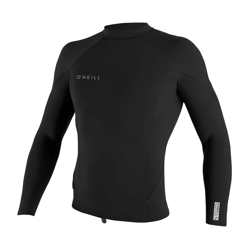 O'Neill Men's Reactor-2 1.5mm L/S Top Wetsuit - Black/Black/Black/Large