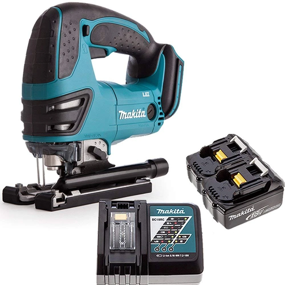 Makita DJV180Z 18V Cordless Li-ion Jigsaw + 2 x 5Ah BL1850 Batteries & Charger