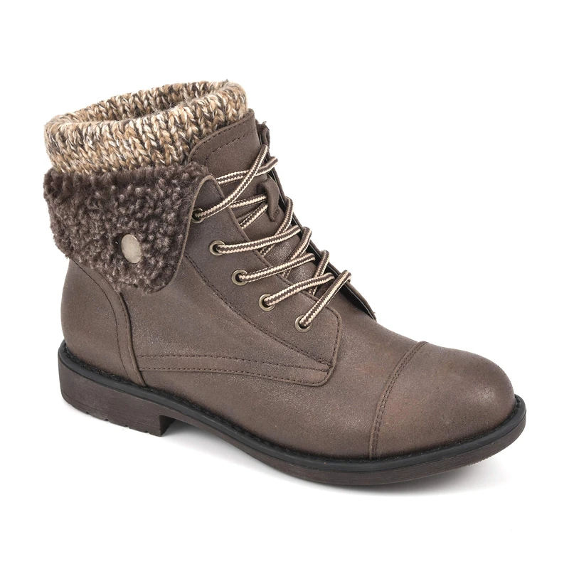CLIFFS BY WHITE MOUNTAIN Women's Duena Hiking Boot, Brownmulti Fabric, 7 UK