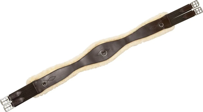 Riding World Unisex Adult 203072235 Sheepskin Lined Girth - Black, 135 cm - Image 1