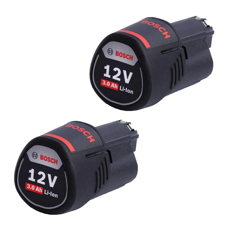 Bosch 1600A00X7D Li-ion (Li-ion), 3000 mAh, 12 V, Rechargeable Battery, 3000 mAh, Lithium-ion (Li-ion), 12 V, Black)