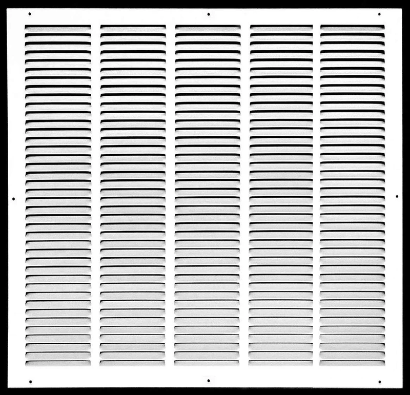 25" x 26" Return Air Grille - Sidewall and Ceiling - HVAC Vent Duct Cover Diffuser - [White] [Outer Dimensions: 26.75w X 27.75"h]