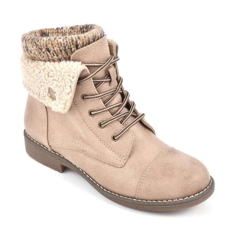 CLIFFS BY WHITE MOUNTAIN Women's Duena Hiking Boot, Natural Multi/Fabric, 4 UK