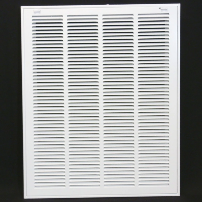 HVAC Premium 20 x 26 Duct Opening Steel Return Air Filter Grille, for 1-inch Filter, Removable Door, Flat Stamped HVAC Vent Cover Grille, Outer Dimensions 22.5 x 28.5