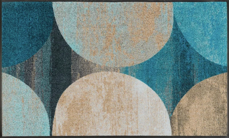 wash+dry Mat Polyamide Blue 75 x 120 cm