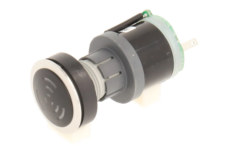 Club 23.001.048 Illuminated with Sounder Stainless Steel, & Interval, Voltage: 12 V – 24 V, Black - Image 1