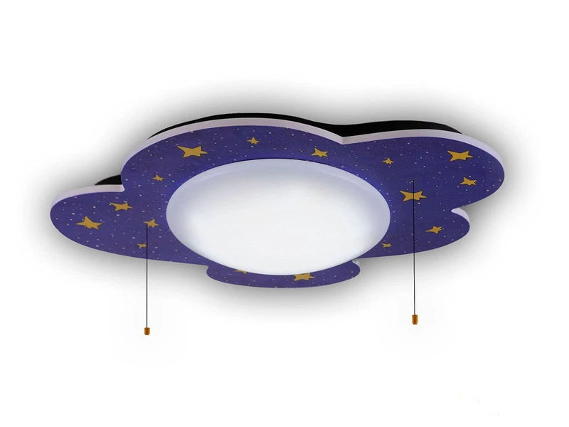 Niermann Standby 645 A++ to E, Ceiling Light, Wood, Hcl, 74 x 57 x 10 cm 22watts 230volts