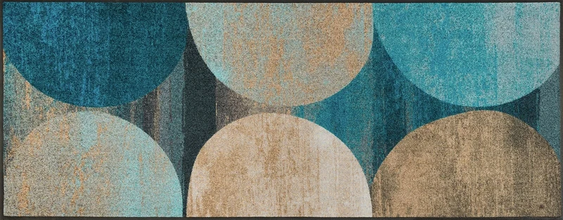 Wash + Dry Mat, Surface: 100% polyamide, Blue, 75/190