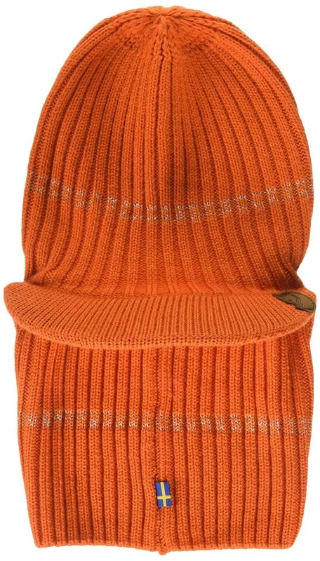 Fjallraven Men's Lappland Balaclava Cap Hat, Orange, One Size UK