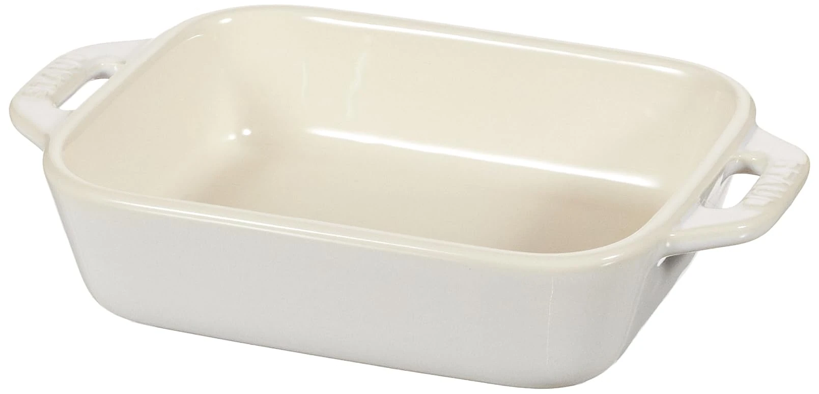 staub Dish 40511-879 Rectangular Dish, Ivory, 5.5 x 4.3 inches (14 x 11 cm), Ceramic Au Gratin Dish, Oven Safe and Microwave Safe