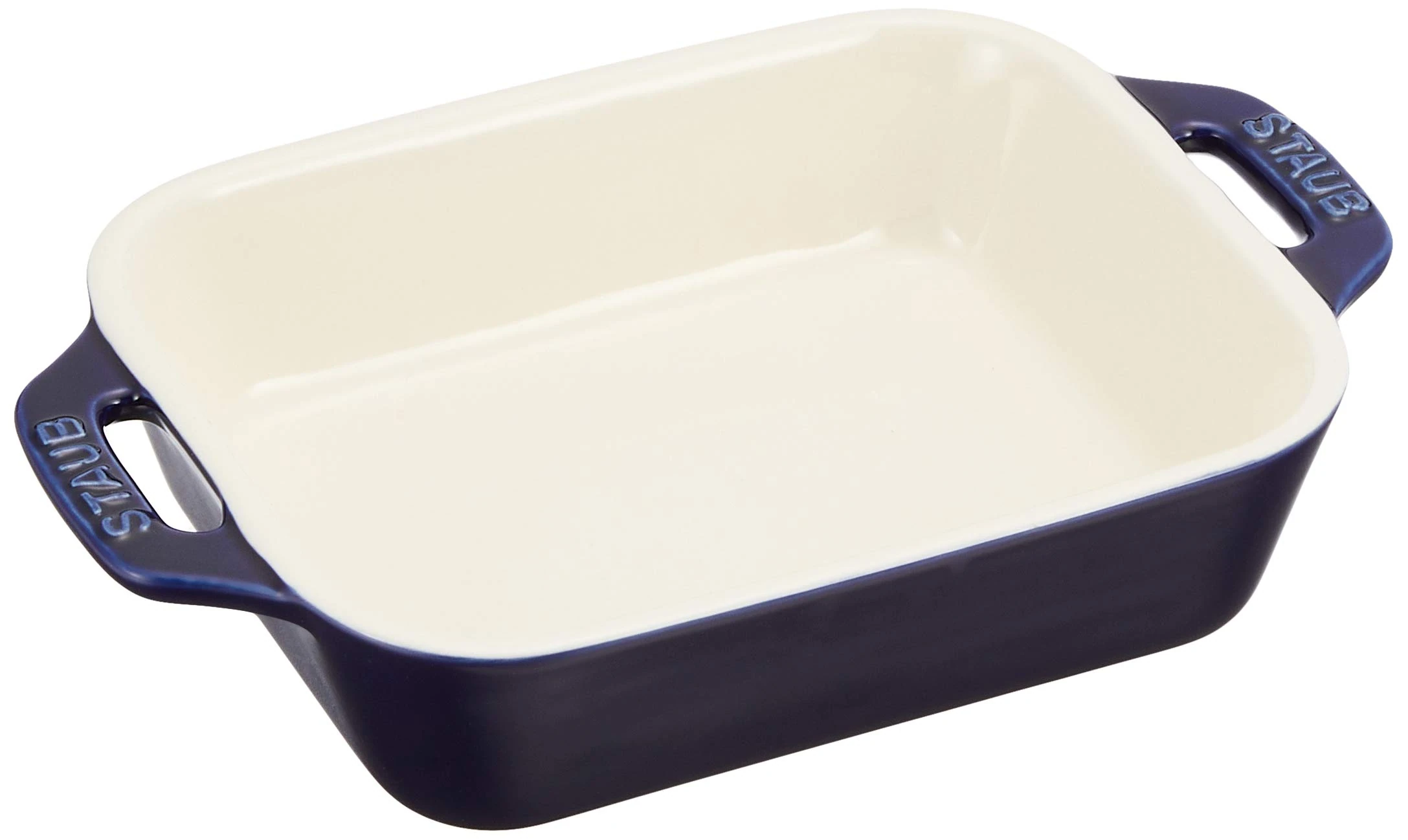 staub Dish 40508-583 Rectangular Dish, Gran Blue, 5.5 x 4.3 inches (14 x 11 cm), Ceramic Au Gratin Dish, Oven Safe and Microwave Safe