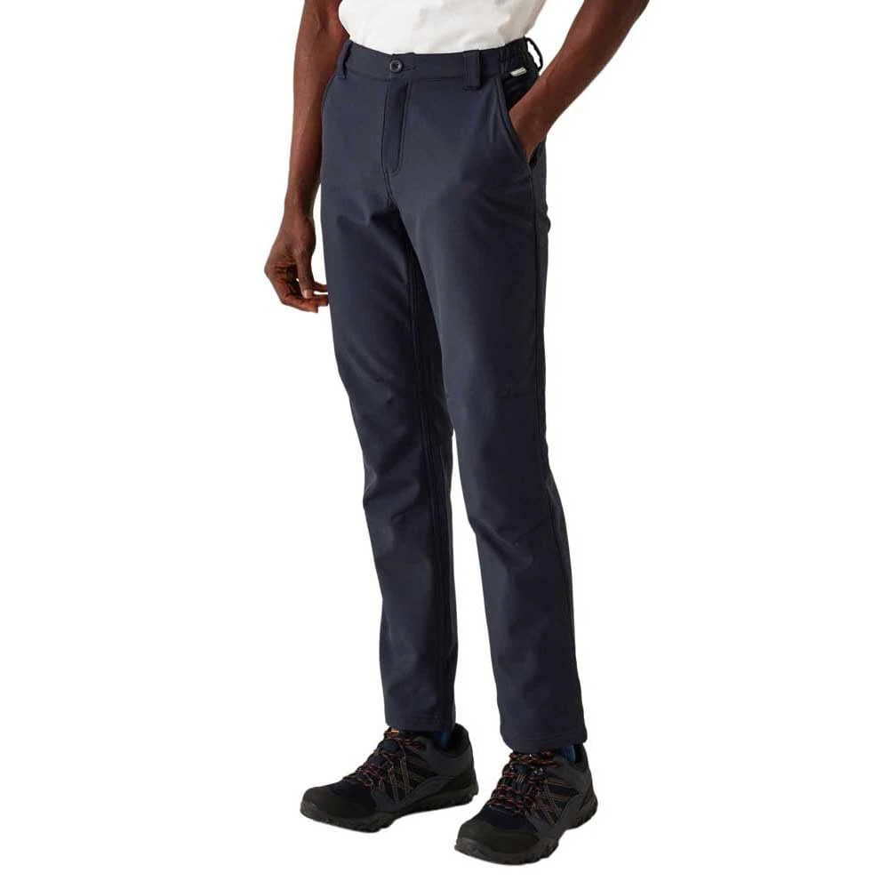 Regatta Men's Fenton Softshell Walking Trousers, Water Repellent, Wind Resistant & Multipocketed - Perfect for Outdoors, Hiking, Camping & Trekking Navy