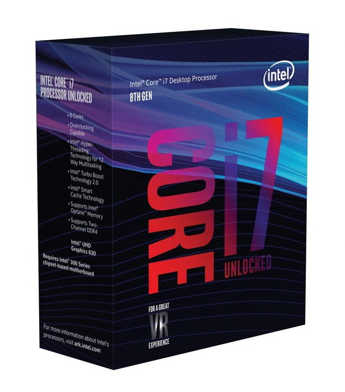 Intel BX80684I78700K 8th Gen Core i7-8700K Processor