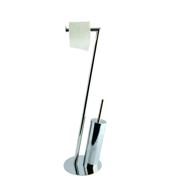 MSV WC Paper Splitter with Brush, Stainless Steel, Chrome, 71 x 20 x 12 cm, 54 units - Image 1