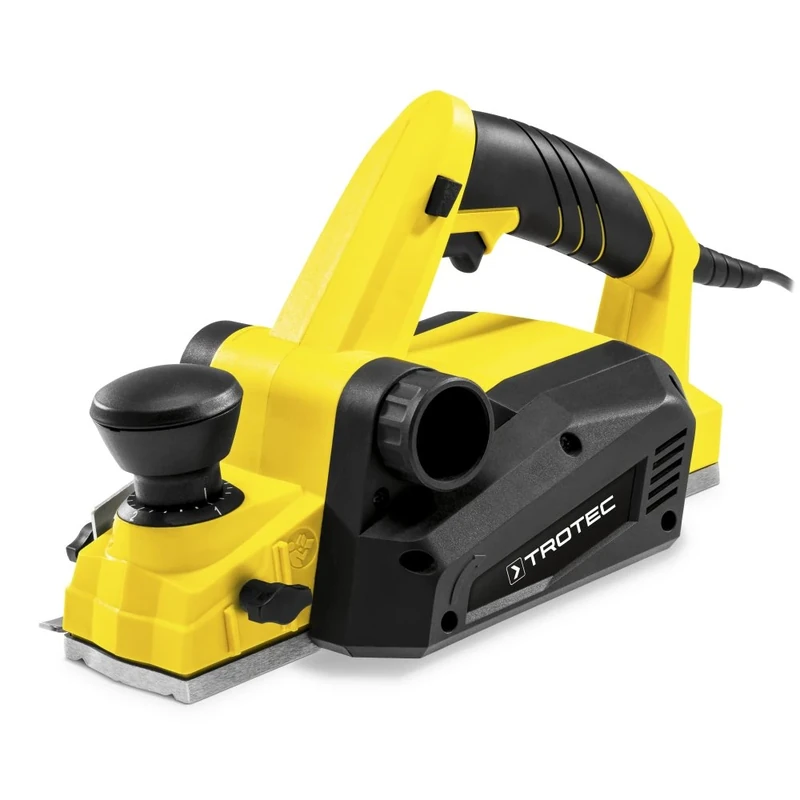 TROTEC Electric Planer PPLS 10-750 (750 W, 82 mm Width, 3 mm Cutting Depth, 15 mm Rebate Depth, Aluminium, Classic Style)