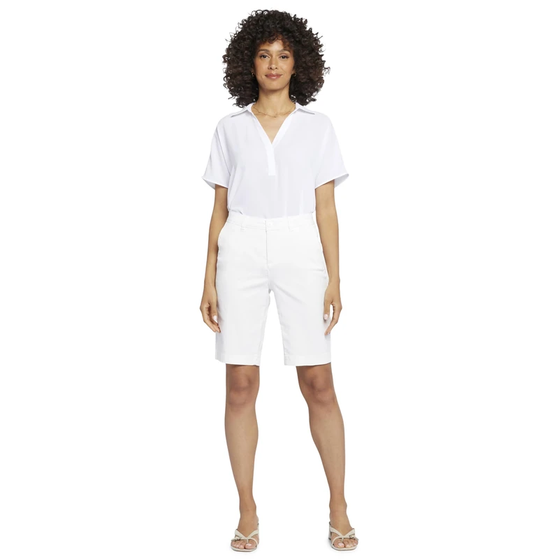 NYDJ Women's Bermuda Shorts, Optic White, 14 11