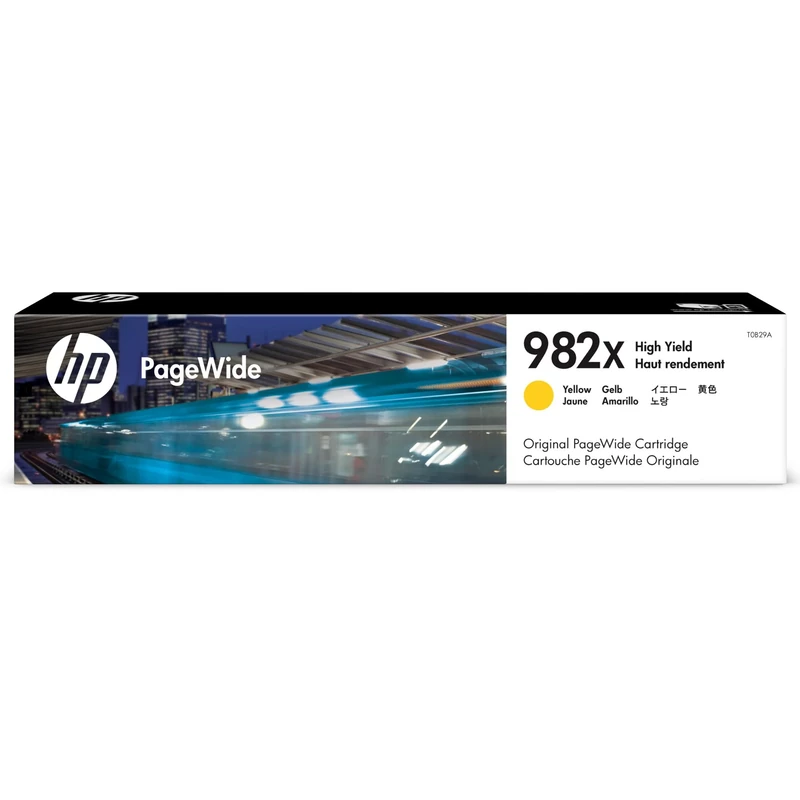 HP T0B29A 982X High Yield Original PageWide Cartridge, Yellow, Single Pack