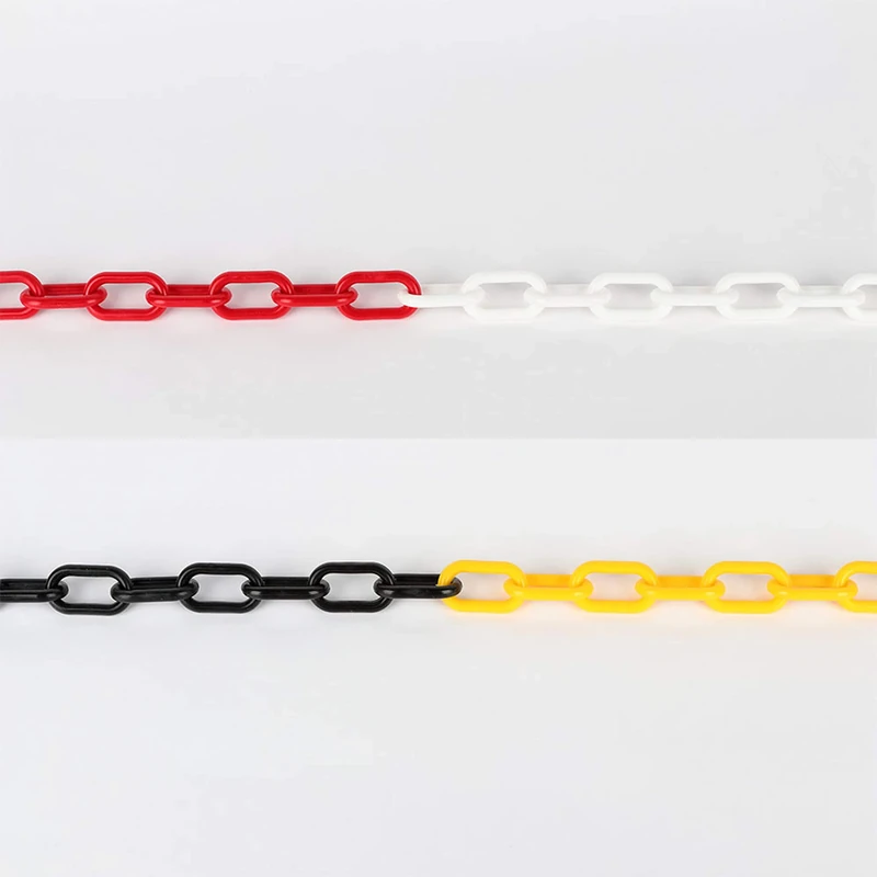 Crash Stop KETTENSET KS RW Polyethylene Chain for Chain and Barrier Posts, Red/White, 25m Length