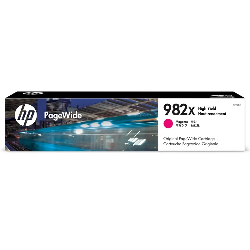 HP T0B28A 982X High Yield Original PageWide Cartridge, Magenta, Single Pack