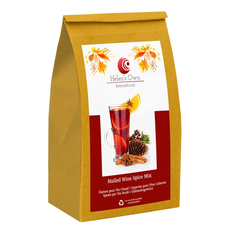 Genuine German Mulled Wine Spice Mulling Spices Mix Gluhwein - 18 x 1.5g Sachets - Glühwein Gewürz by Meßmer – with Helen’s Own Recipe Instruction Booklet and Winter Punch spice mix