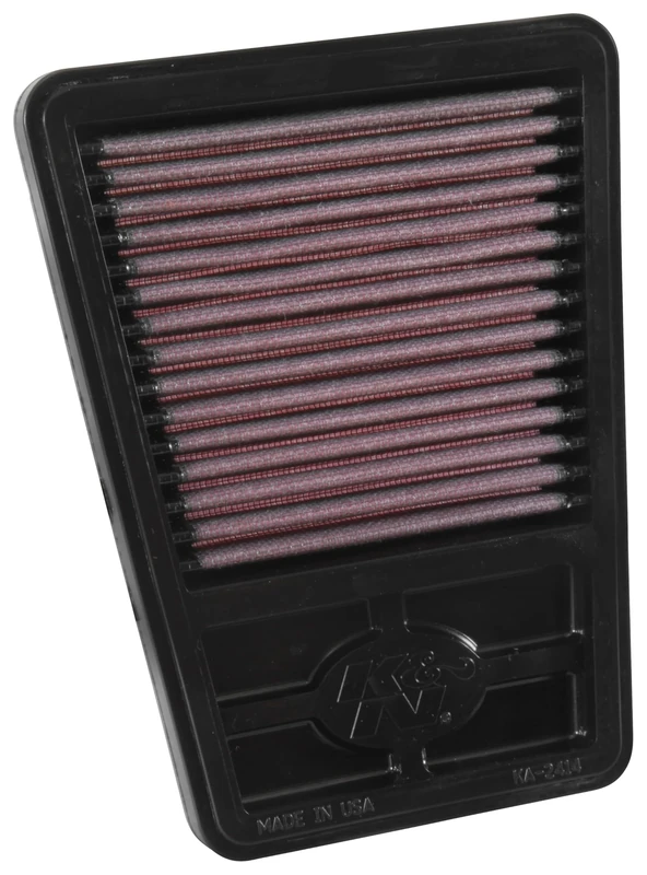 K&N Air Filter Compatible with Kawasaki Z250 SL/Ninja 250 / Ninja Mono 2014-2016 (KA-2414), Red