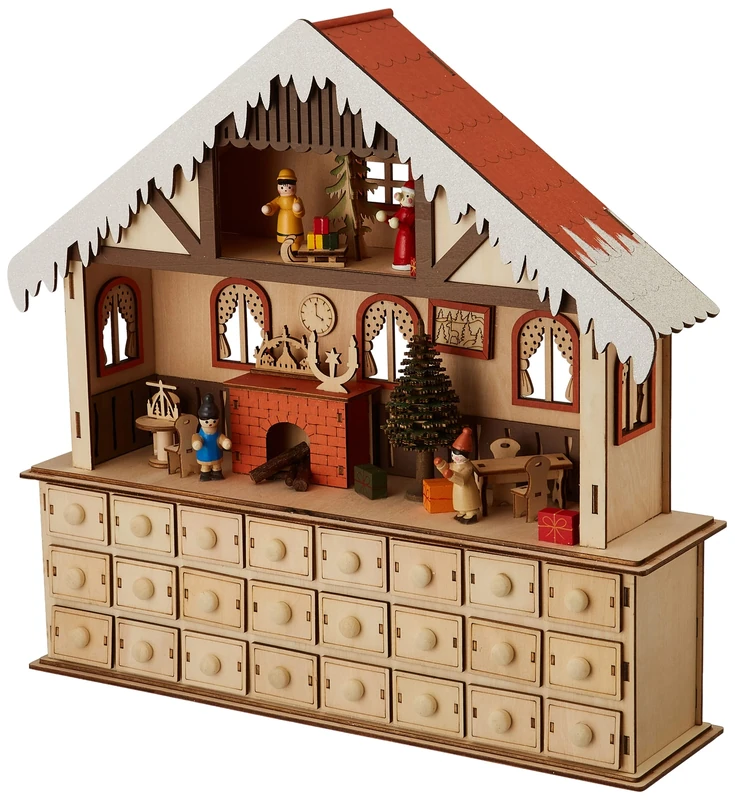 Small Foot living Room Advent Calendar with Lights, Nature