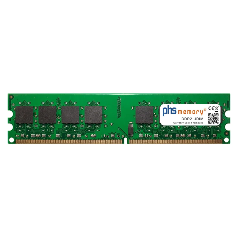 PHS-memory 2 GB RAM Memory Module for Acer Veriton M221 DDR2 UDIMM 800 MHz PC2-6400U - Image 1