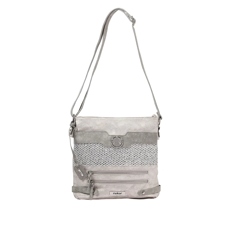Rieker Ladies Shoulder Strap Bag H1346-40 - Grey Synthetic - One Size