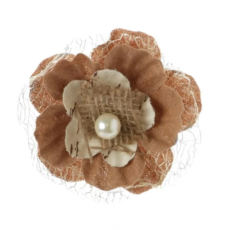 Darice Flower-Fabric-Natural-3.5 in