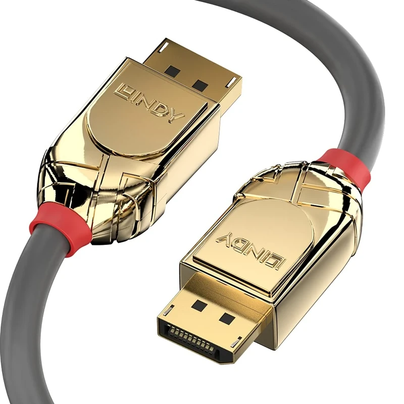 Lindy 5m DisplayPort 1.2 Cable, Gold Line