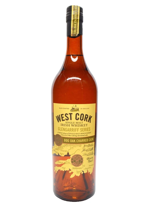 West Cork Single Malt Irish Whiskey Bog Oak Charred Cask 70 cl