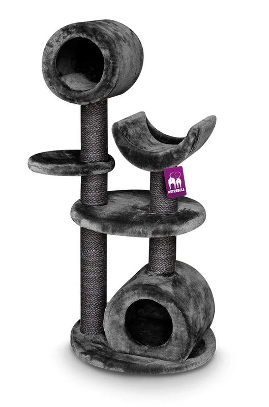 PetRebels Cat tree Kings & Queens Cleopatra 122 Royal Dark-Grey - Image 1