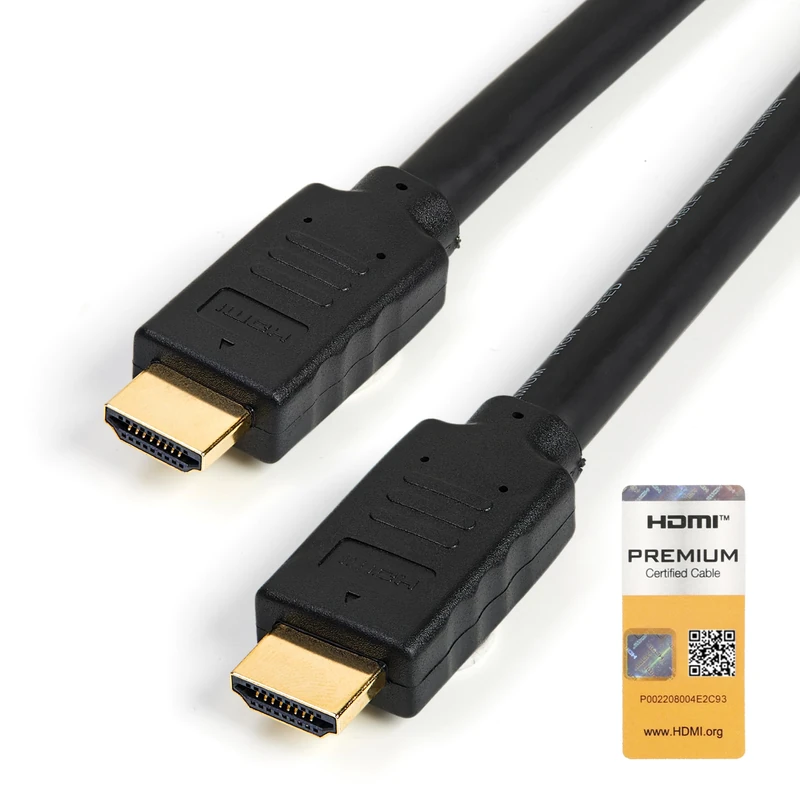 StarTech.com HDMM7MP Premium Certified High Speed HDMI 2.0 Cable with Ethernet, 23 ft 7m, 3D Ultra HD 4K 60 Hz, 23 ft Long HDMI Male to Male Cord