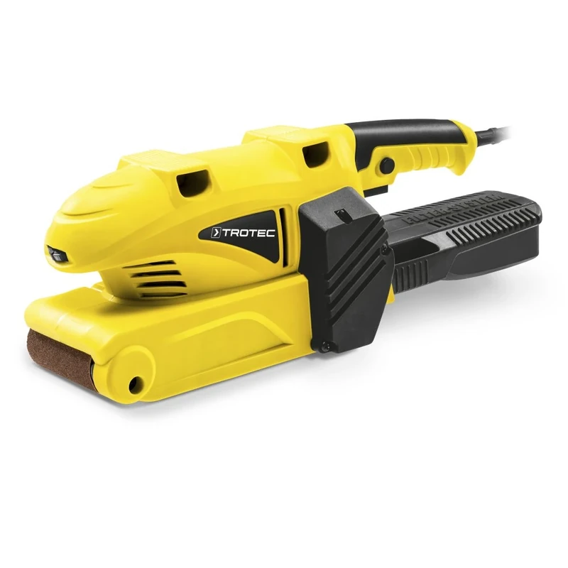 TROTEC Belt Sander PBSS 10-600 Electronic Belt Sander (600 W, Sandpaper: 75 x 457 mm, incl. dust Collection Box and Adapter for an External Vacuum Cleaner)